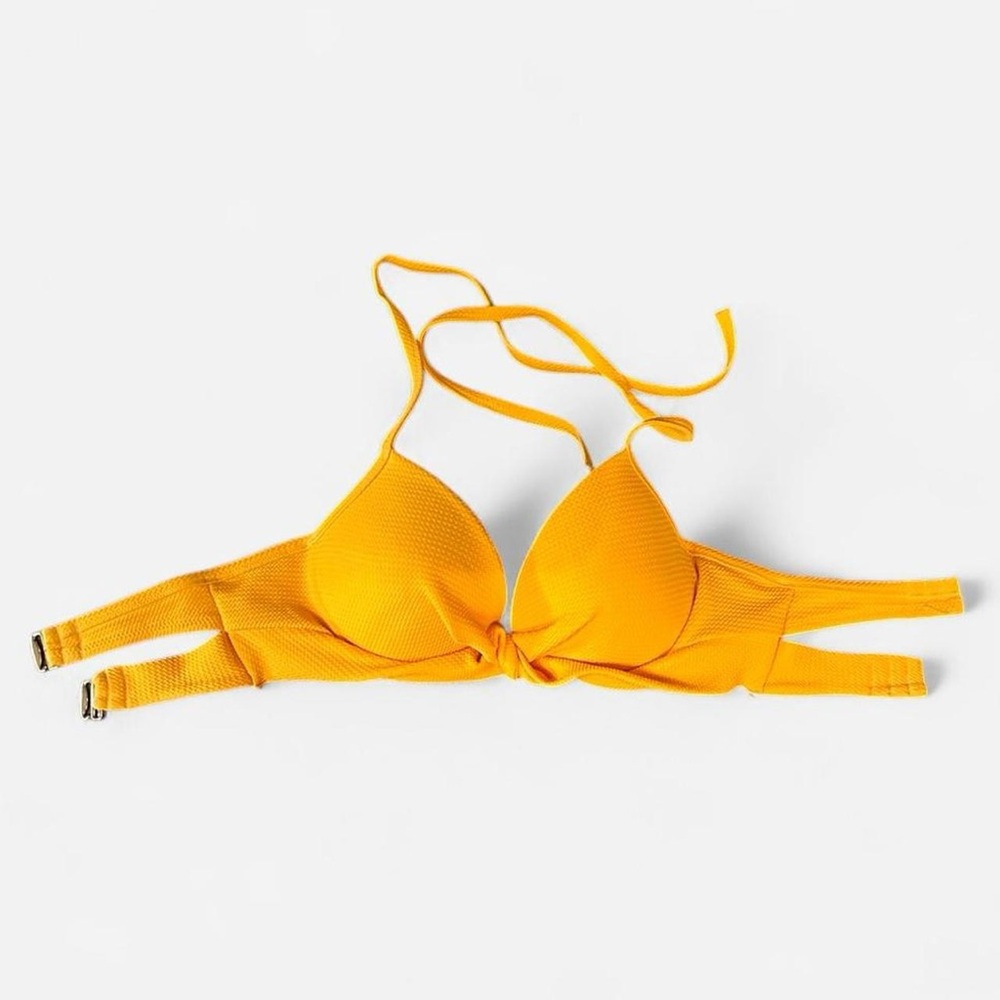 Shade & Shore Vibrant Yellow Bikini Top